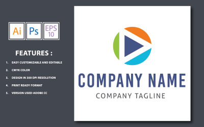 Plantilla de logotipo de música