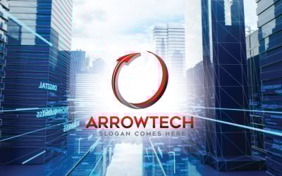 Modello di logo Arrowtech