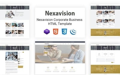 Nexavision - чуйний багатоцільовий креативний шаблон корпоративного веб-сайту