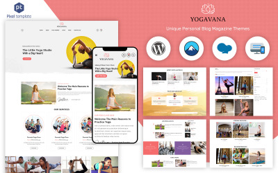 Yogavana - Thème WordPress pour le yoga, la remise en forme et la méditation