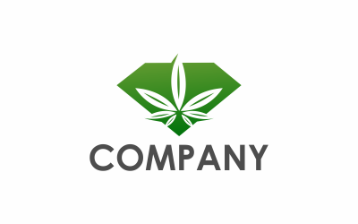 Diamond Cannabis Logo modello