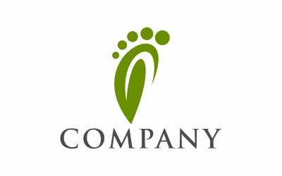 Plantilla de logotipo de pies sanos
