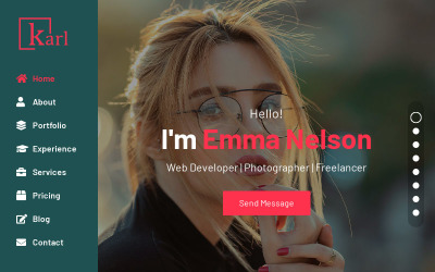 Karl Website Template Weboldal sablon 124515