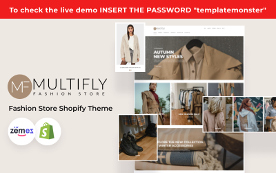 Multifly - Modern Fashion Store Template №124755