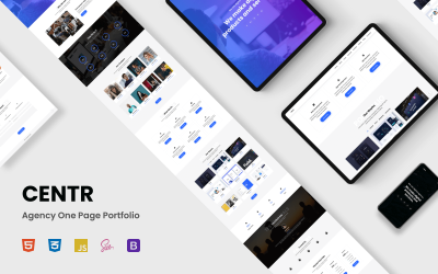 Responsywny szablon Landing Page CENTR - Portfolio #124752