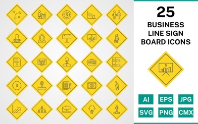 25业务线标志板图标集