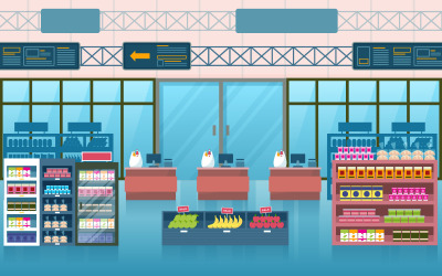 Inre detaljhandel - Illustration