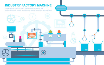 Conveyor Robotic Assembly - Illustrazione