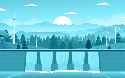 Dam City Modern - Illustration