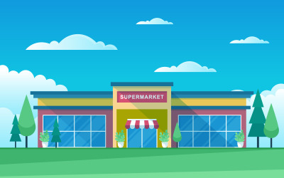 Exteriör detaljhandel - Illustration