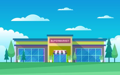 Exterior Retail Shop - Illustration