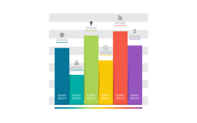 Analytische Statistik Business Infographic-Elemente