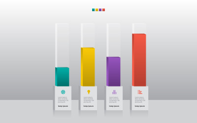 Bar Chart Analytic Business Infographic Elements