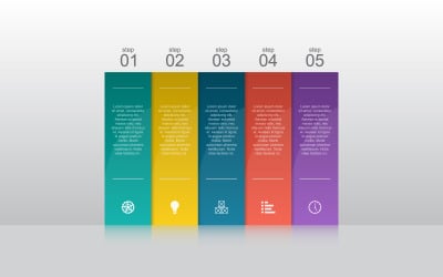 Diagram analytiska finansiella infografiska element