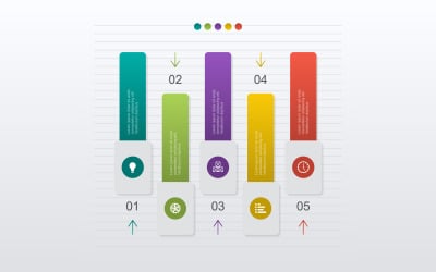 Elementos de infográfico analítico financeiro do diagrama