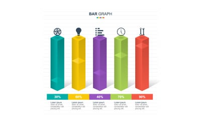 Elementos de infográfico de dados estatísticos do gráfico