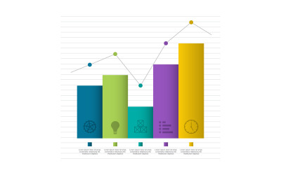 Elementos de infográfico de negócios estatísticos de diagrama