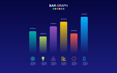 Elementos gráficos de infográfico estatístico de negócios