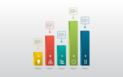 Geschäftsdiagramm Finanzielle Infografik-Elemente