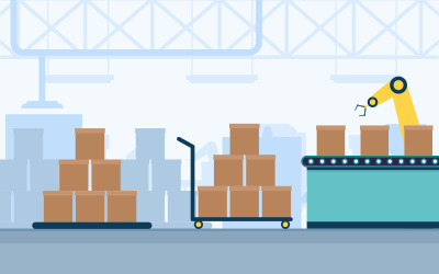 Industry Conveyor Concept - Illustration