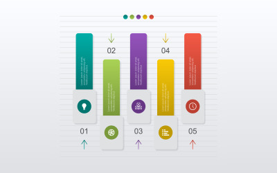 Pénzügyi elemző infographic elemek diagramja