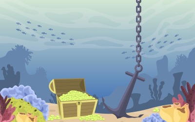Piratguldskatt - illustration
