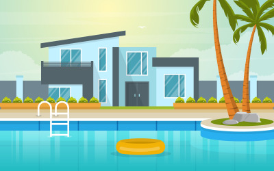 Luxury Building Exterior - Illustration