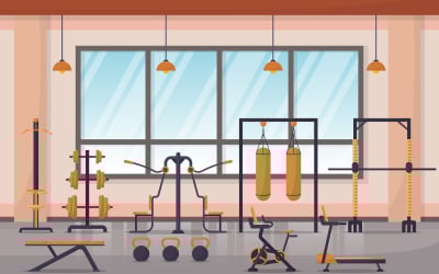 Sport Gym Center - Illustration