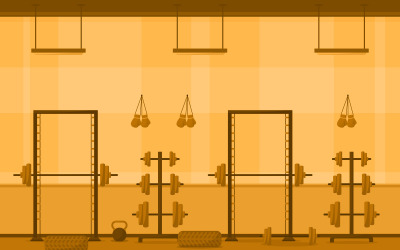 Utrustning Gym Center - Illustration