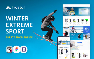 Frostal - PrestaShop-tema för e-handel om vintersporter
