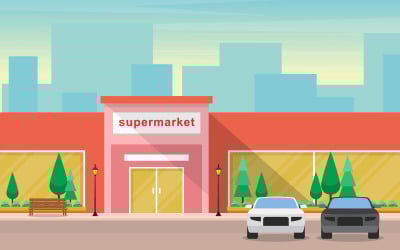 Retail City Building - Illustration