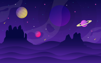 Sky Space Science - ilustracja