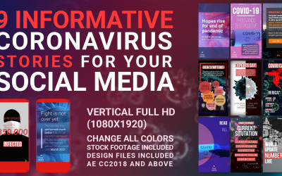 Coronavirus Second Wave Stories After Effects Template