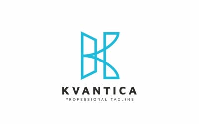 Kvantica K Letter Logo Template