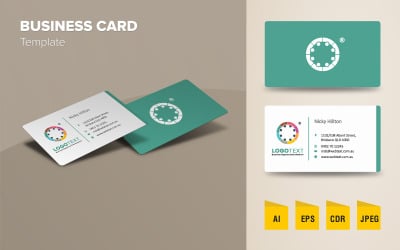 Professionelles Visitenkarten-Design - Corporate Identity-Vorlage