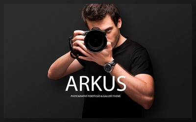 Template WordPress #125683 "Arkus - Photography Portfolio & Gallery"