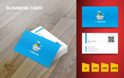 Design criativo de cartão de visita - modelo de identidade corporativa