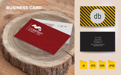 Elegantes Visitenkarten-Design - Corporate Identity-Vorlage