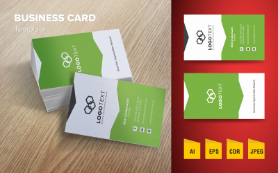 Kreatives Visitenkarten-Design - Vorlage für Unternehmensidentität
