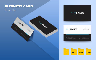 Kreativní design vizitky - šablona Corporate Identity