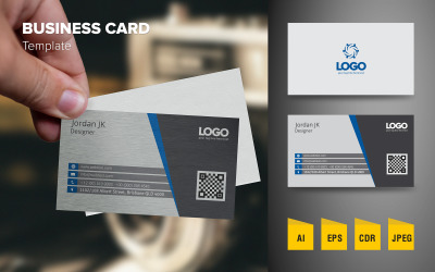 Kreativní design vizitky - šablona Corporate Identity