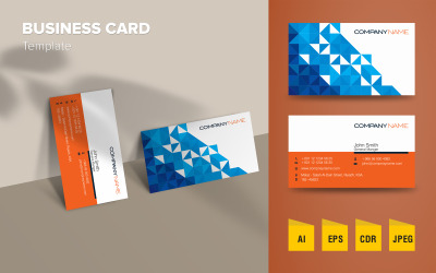 Professionelles Visitenkarten-Design - Corporate Identity-Vorlage