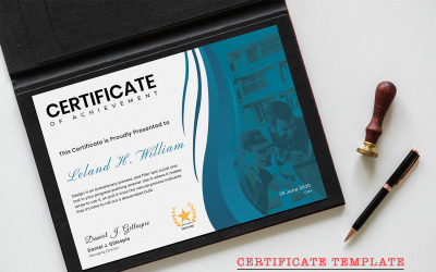 Modern Corporate Certificate Template