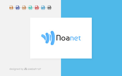Plantilla de logotipo de Noanet