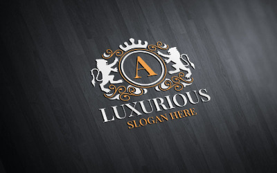 Modèle de logo luxueux Royal 16