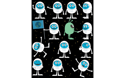 Astronot, -, resimleme