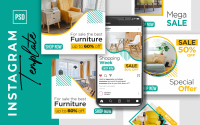 Beste meubelverkoop voor Instagram-sjabloon voor sociale media