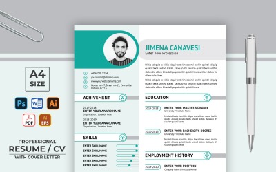 Clean and Creative Professional CV Resume Template