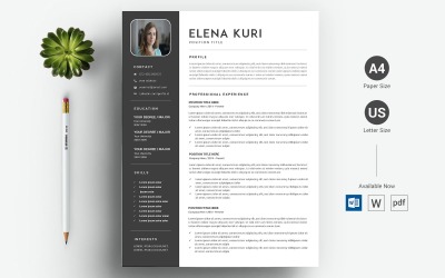 Elena Kuri - Modello di CV per curriculum