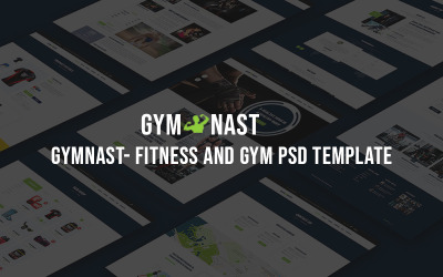 GYMNAST - Modèle PSD de fitness et de gym